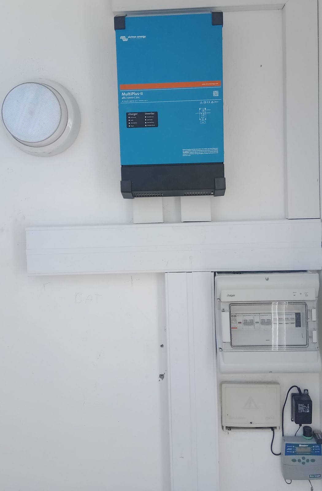 Overview of the installed system at the practice