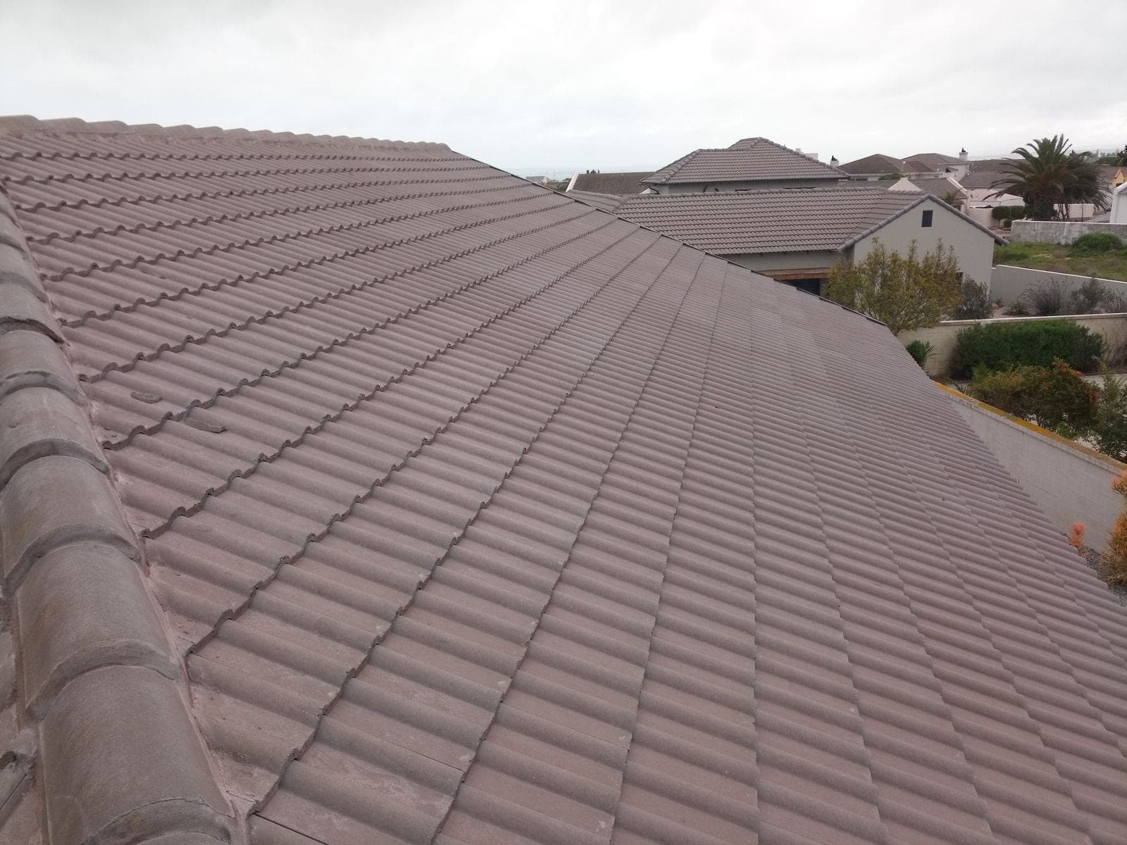 Tiled roof before the phase four array was installed