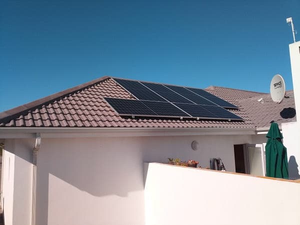 Solar array installed on a tiled roof at Shelly Point