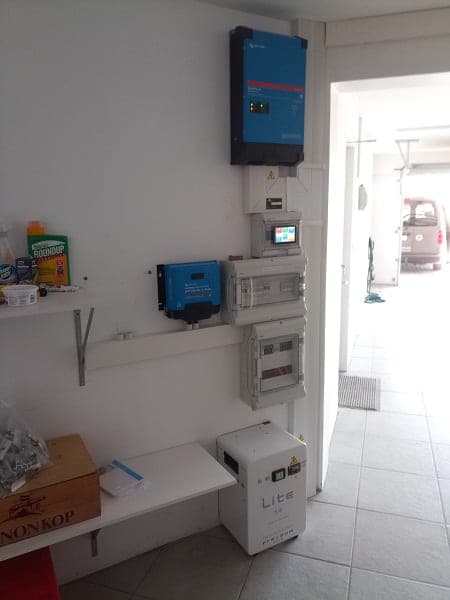 Solar modules added during a staged installation in Langebaan
